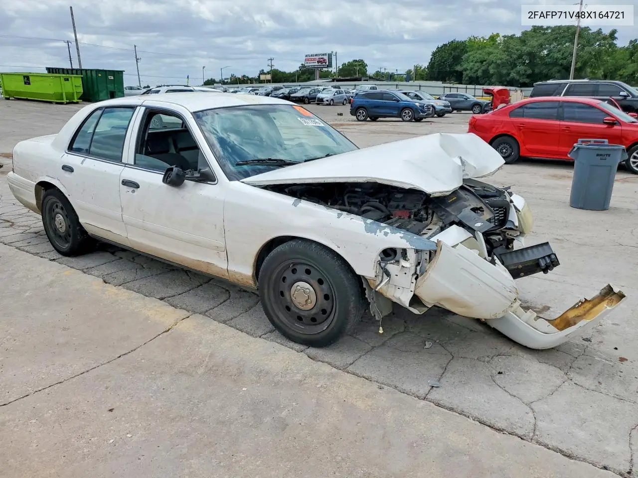 2008 Ford Crown Victoria Police Interceptor VIN: 2FAFP71V48X164721 Lot: 56772946
