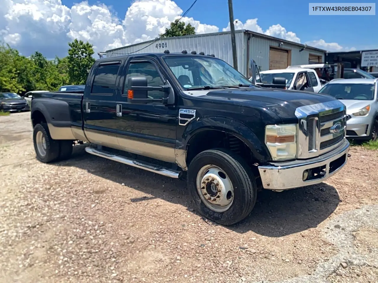 2008 Ford F450 Super Duty VIN: 1FTXW43R08EB04307 Lot: 59144316