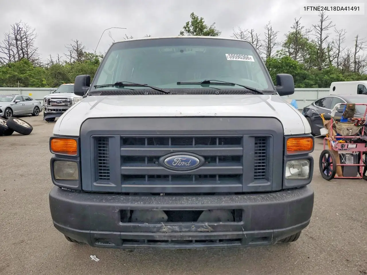 2008 Ford Econoline E250 Van VIN: 1FTNE24L18DA41491 Lot: 59590366