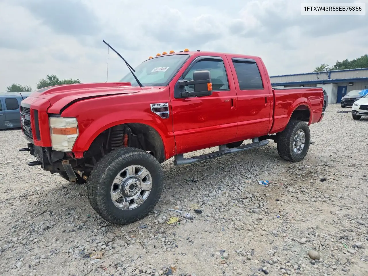 2008 Ford F350 Sd Lariat Crew Cab 4Wd Diesel VIN: 1FTXW43R58EB75356 Lot: 60132456