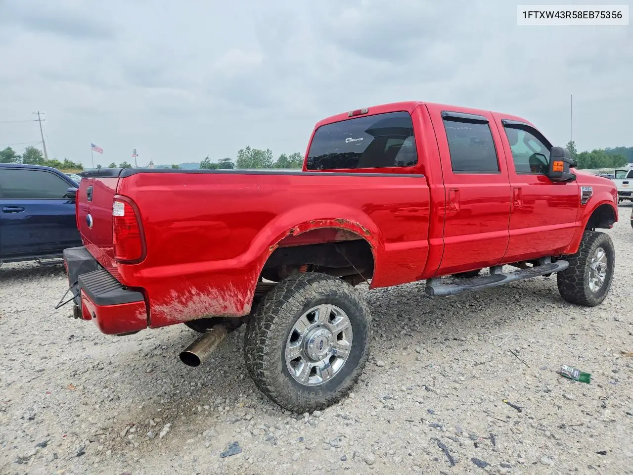 2008 Ford F350 Sd Lariat Crew Cab 4Wd Diesel VIN: 1FTXW43R58EB75356 Lot: 60132456