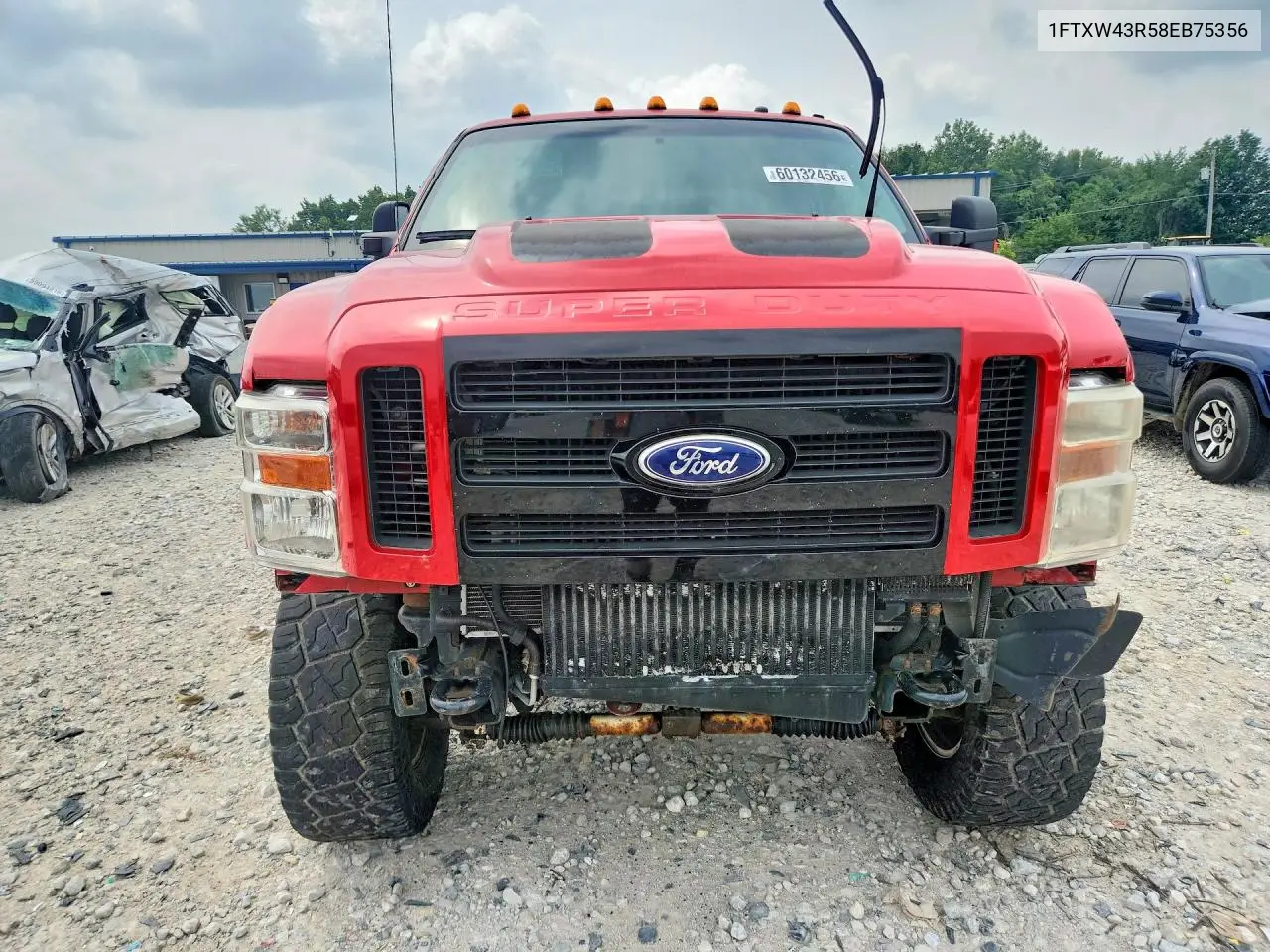 2008 Ford F350 Sd Lariat Crew Cab 4Wd Diesel VIN: 1FTXW43R58EB75356 Lot: 60132456