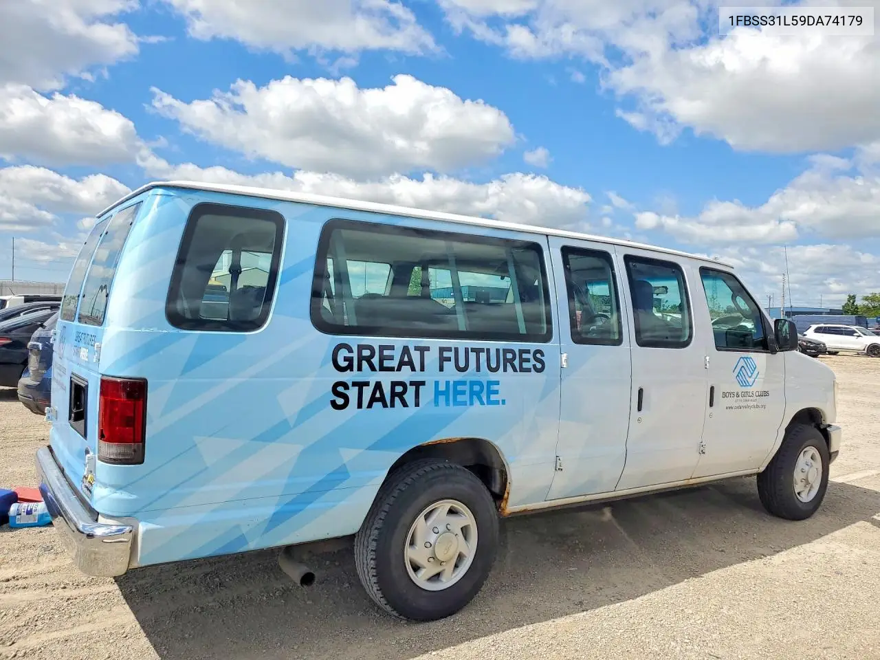 2009 Ford Econoline E350 Super Duty Wagon VIN: 1FBSS31L59DA74179 Lot: 57137366