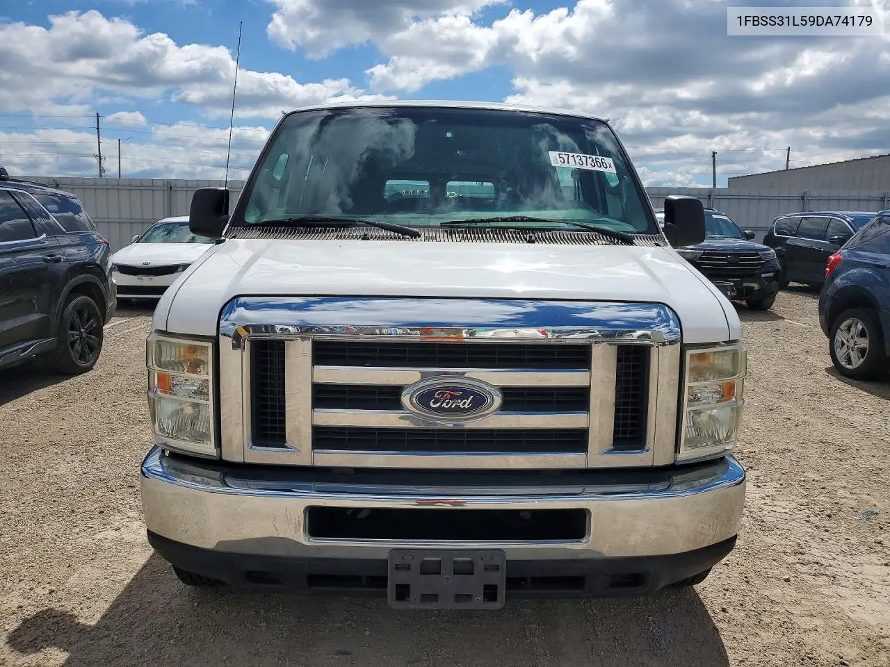2009 Ford Econoline E350 Super Duty Wagon VIN: 1FBSS31L59DA74179 Lot: 57137366