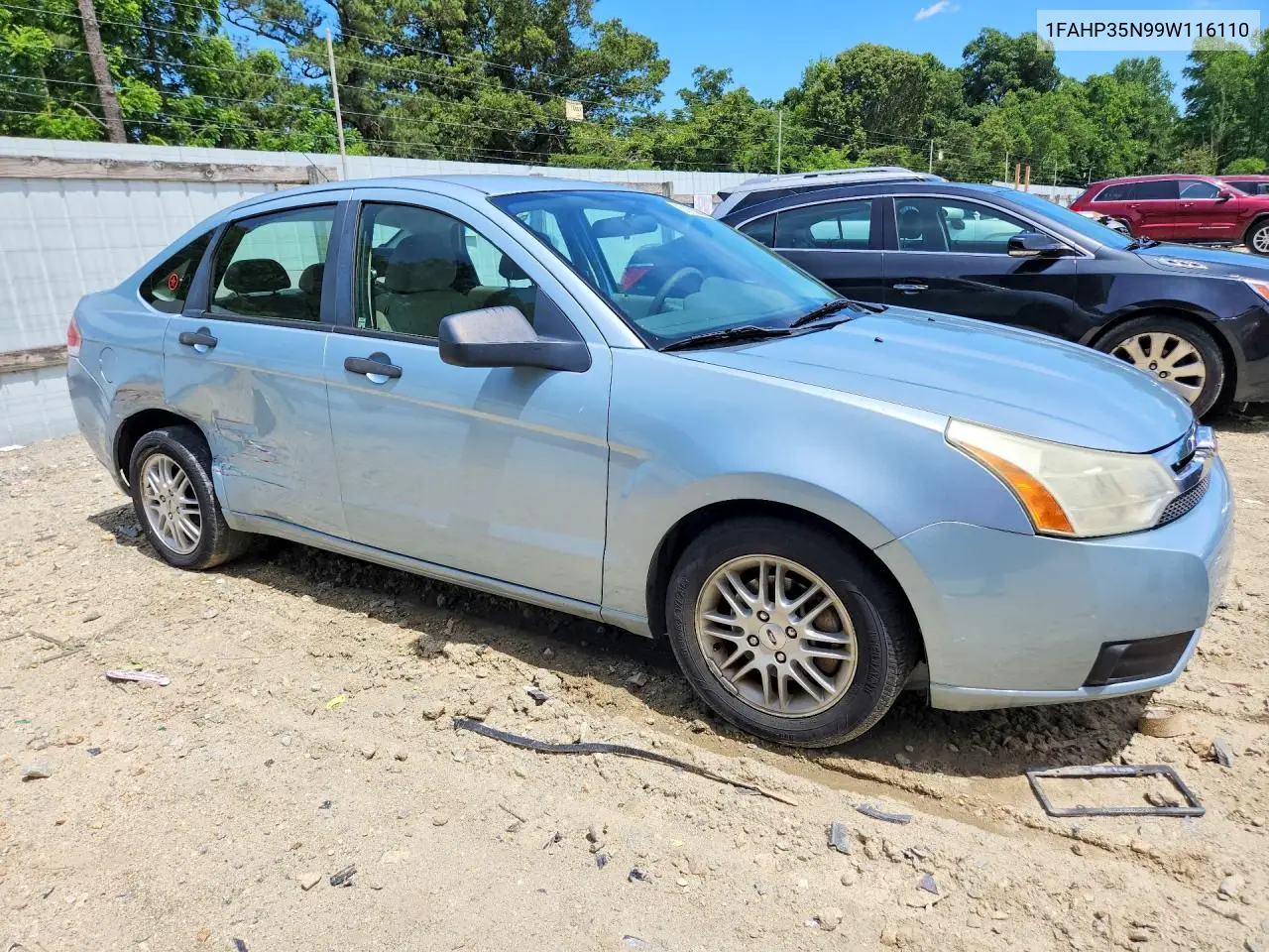 2009 Ford Focus Se VIN: 1FAHP35N99W116110 Lot: 57172266