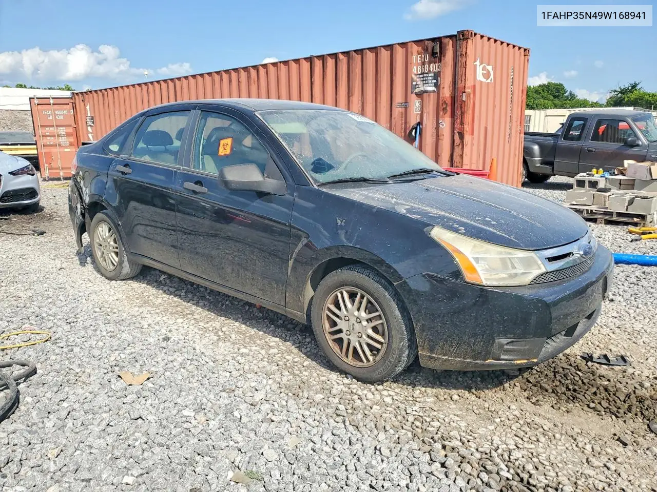 2009 Ford Focus Se VIN: 1FAHP35N49W168941 Lot: 58580956