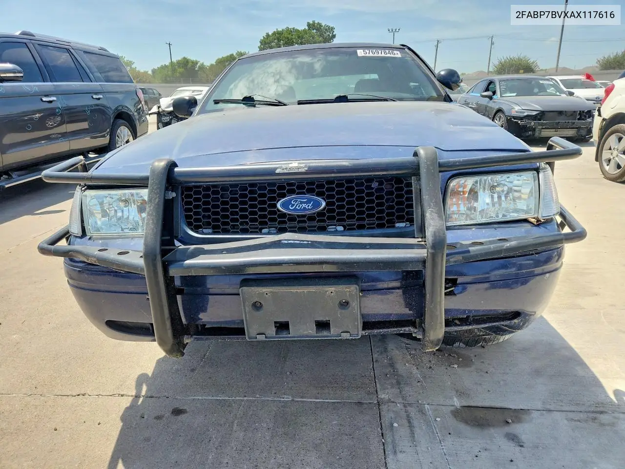 2010 Ford Crown Victoria Police Interceptor VIN: 2FABP7BVXAX117616 Lot: 57697846
