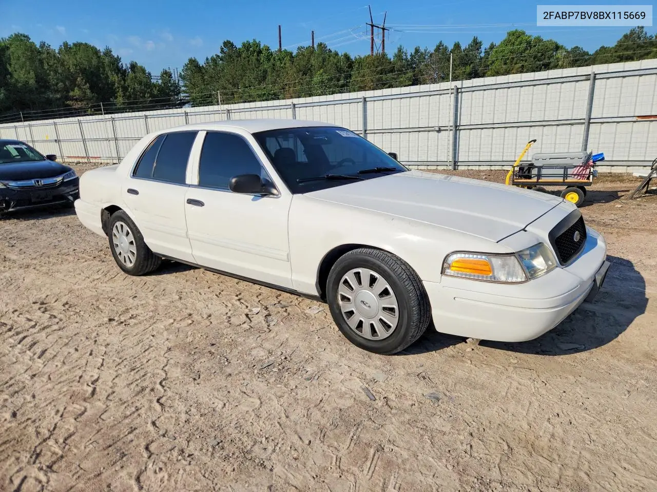 2011 Ford Crown Victoria Police Interceptor VIN: 2FABP7BV8BX115669 Lot: 57524776