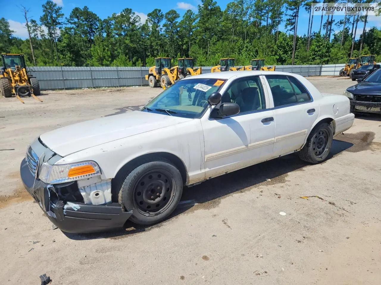 2011 Ford Crown Victoria Police Interceptor VIN: 2FABP7BV1BX101998 Lot: 57544026