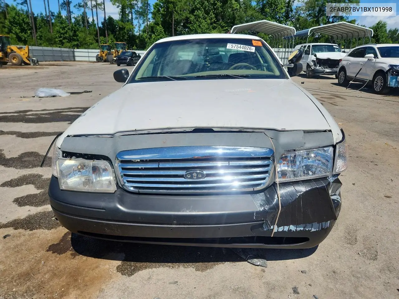 2011 Ford Crown Victoria Police Interceptor VIN: 2FABP7BV1BX101998 Lot: 57544026