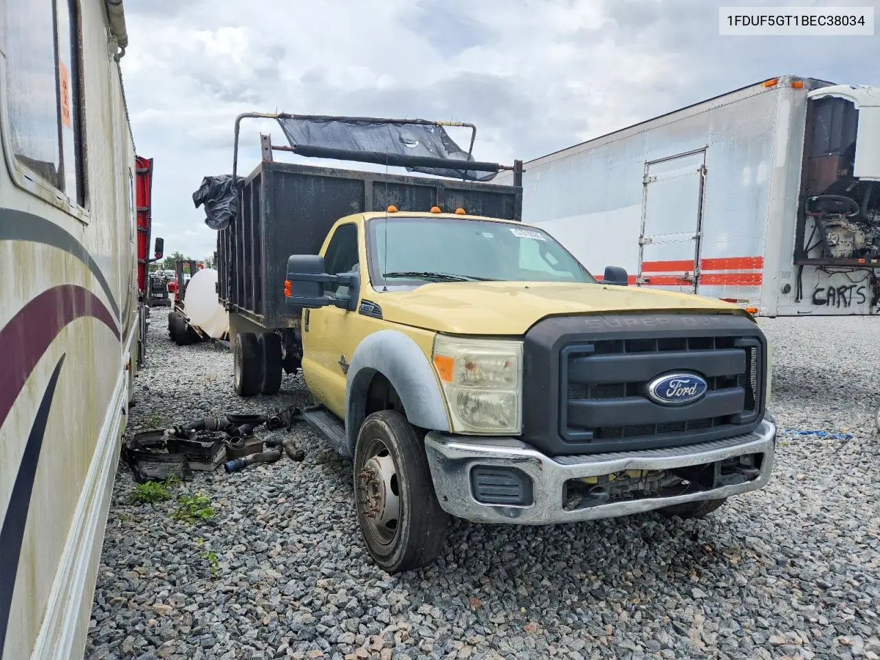 2011 Ford F550 Super Duty Dump Truck VIN: 1FDUF5GT1BEC38034 Lot: 57619086