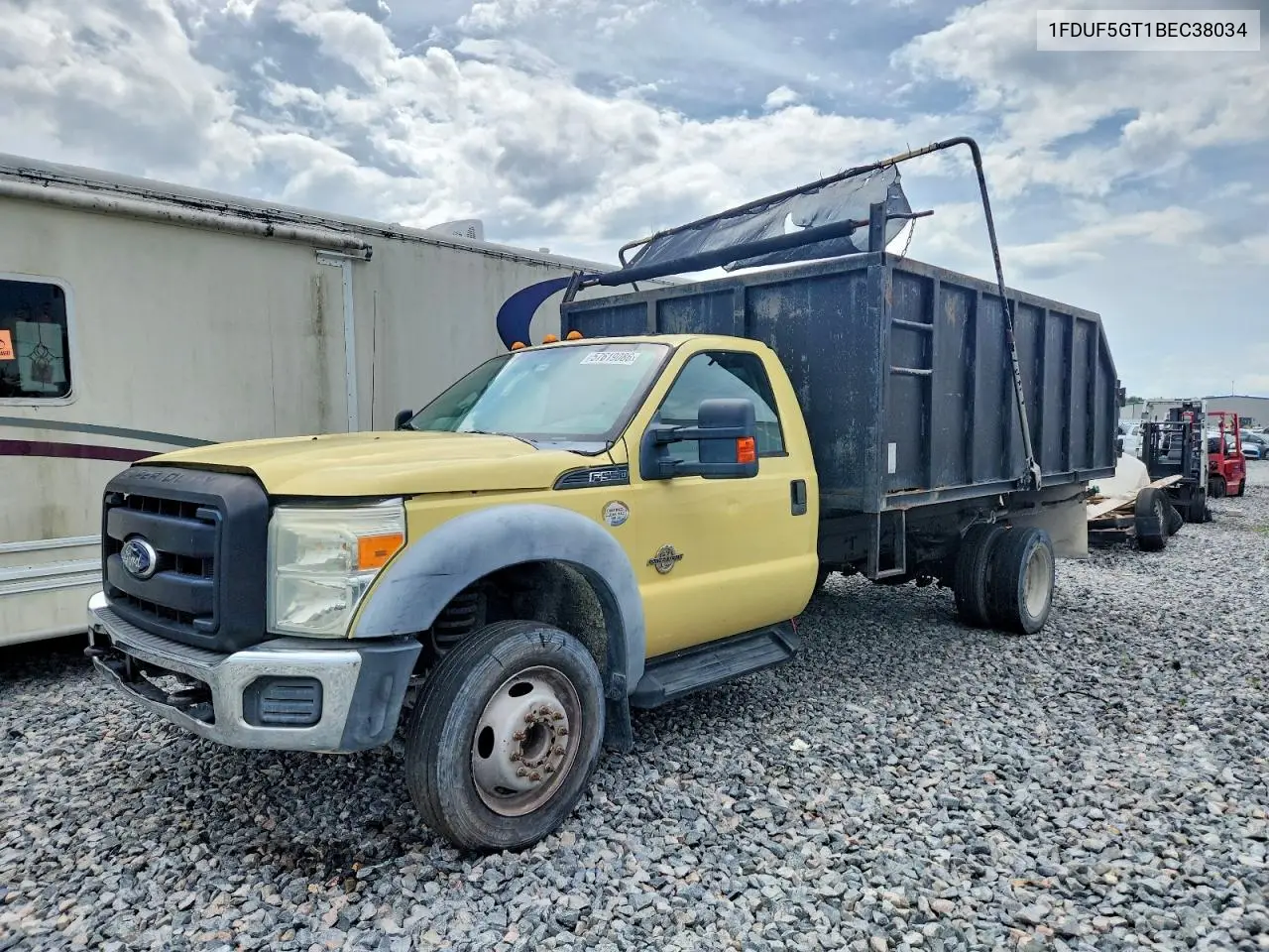 2011 Ford F550 Super Duty Dump Truck VIN: 1FDUF5GT1BEC38034 Lot: 57619086