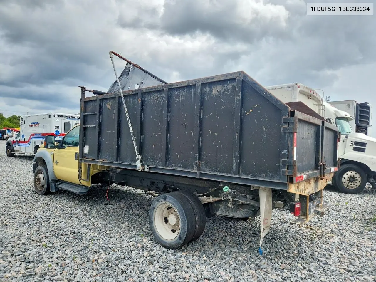 2011 Ford F550 Super Duty Dump Truck VIN: 1FDUF5GT1BEC38034 Lot: 57619086