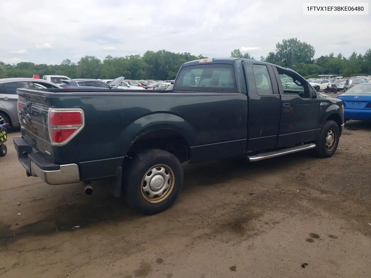 2011 Ford F150 Super Cab VIN: 1FTVX1EF3BKE06480 Lot: 57768366