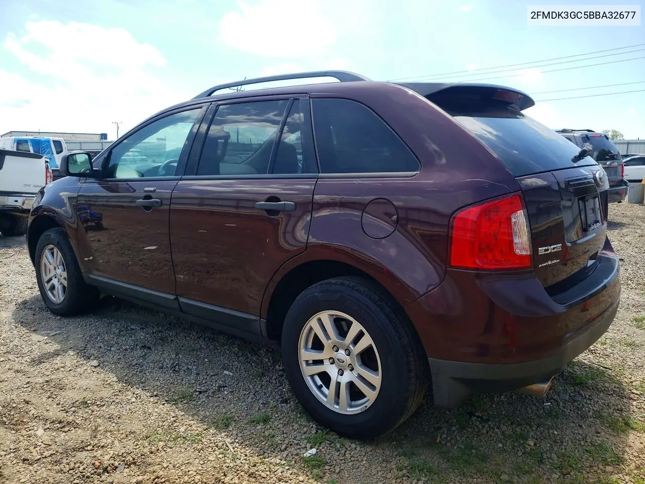 2011 Ford Edge Se VIN: 2FMDK3GC5BBA32677 Lot: 57783346