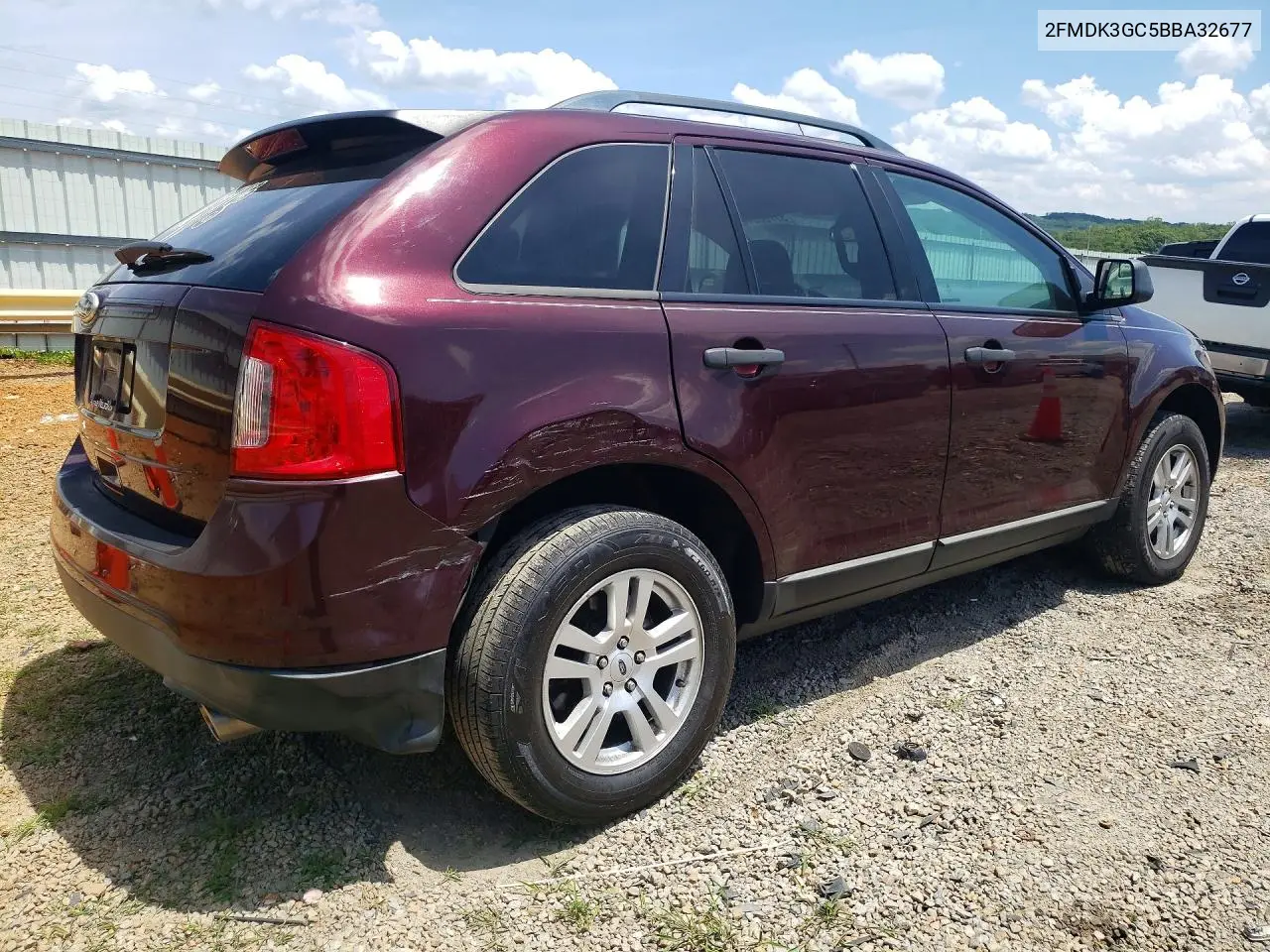 2011 Ford Edge Se VIN: 2FMDK3GC5BBA32677 Lot: 57783346