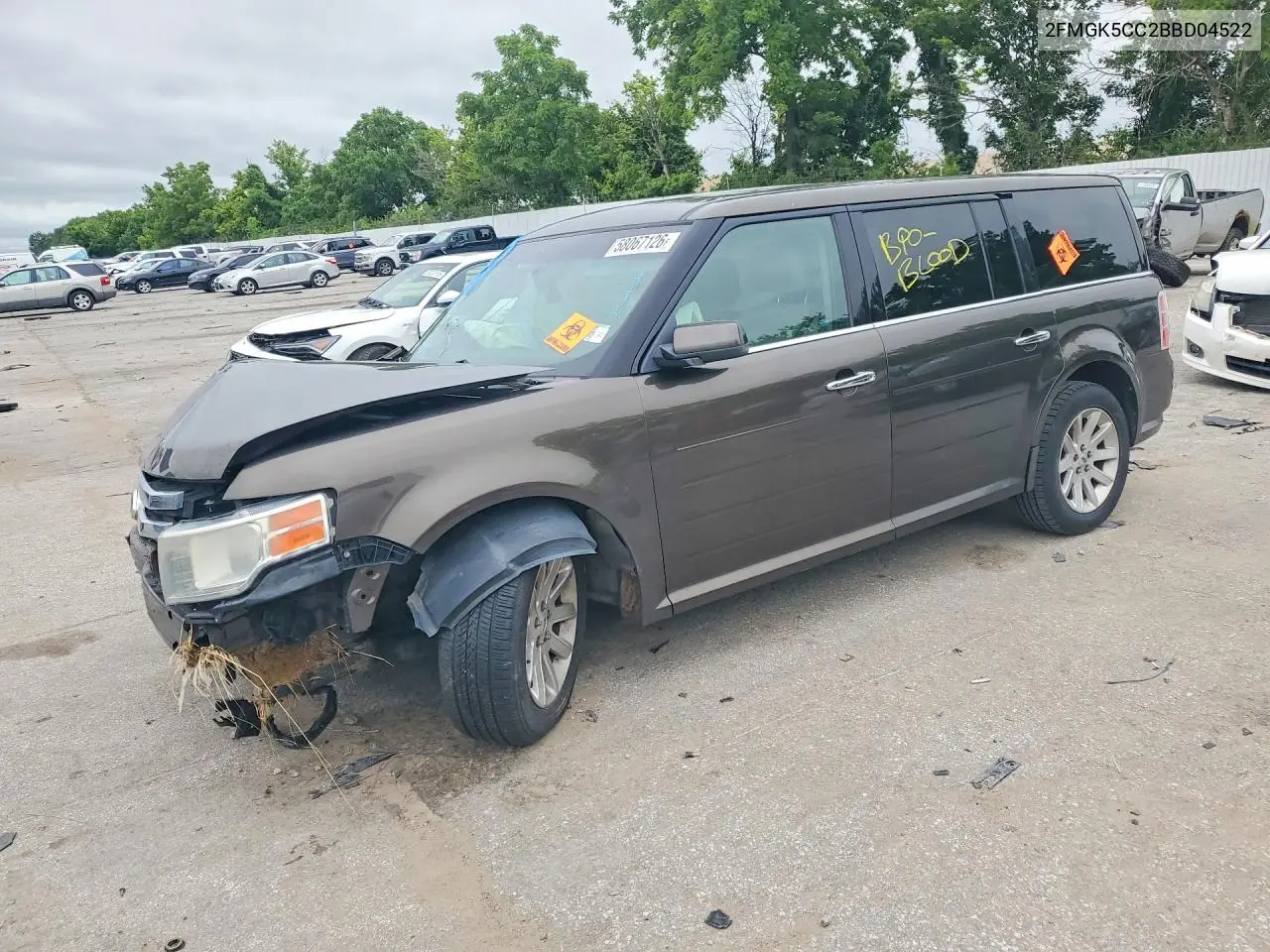 2011 Ford Flex Sel VIN: 2FMGK5CC2BBD04522 Lot: 58067126