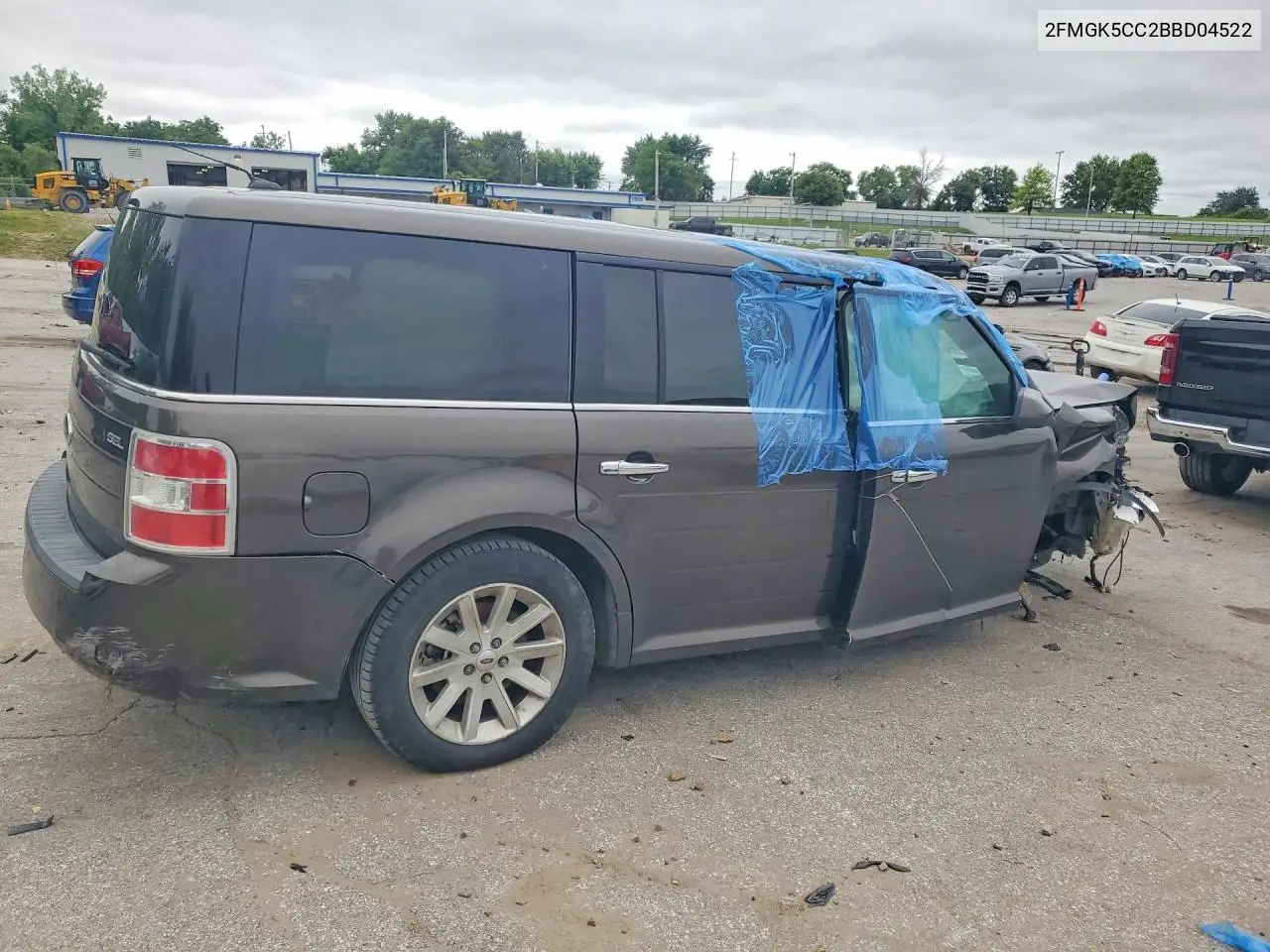 2011 Ford Flex Sel VIN: 2FMGK5CC2BBD04522 Lot: 58067126