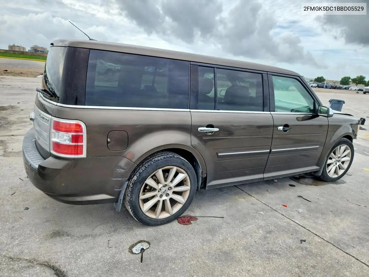 2011 Ford Flex Limited VIN: 2FMGK5DC1BBD05529 Lot: 58316256