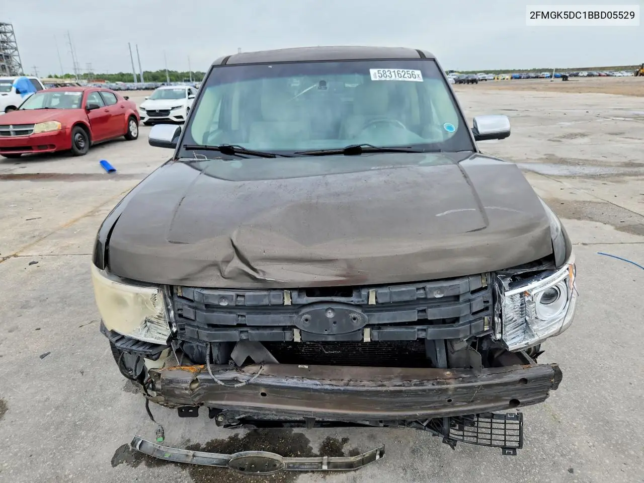2011 Ford Flex Limited VIN: 2FMGK5DC1BBD05529 Lot: 58316256