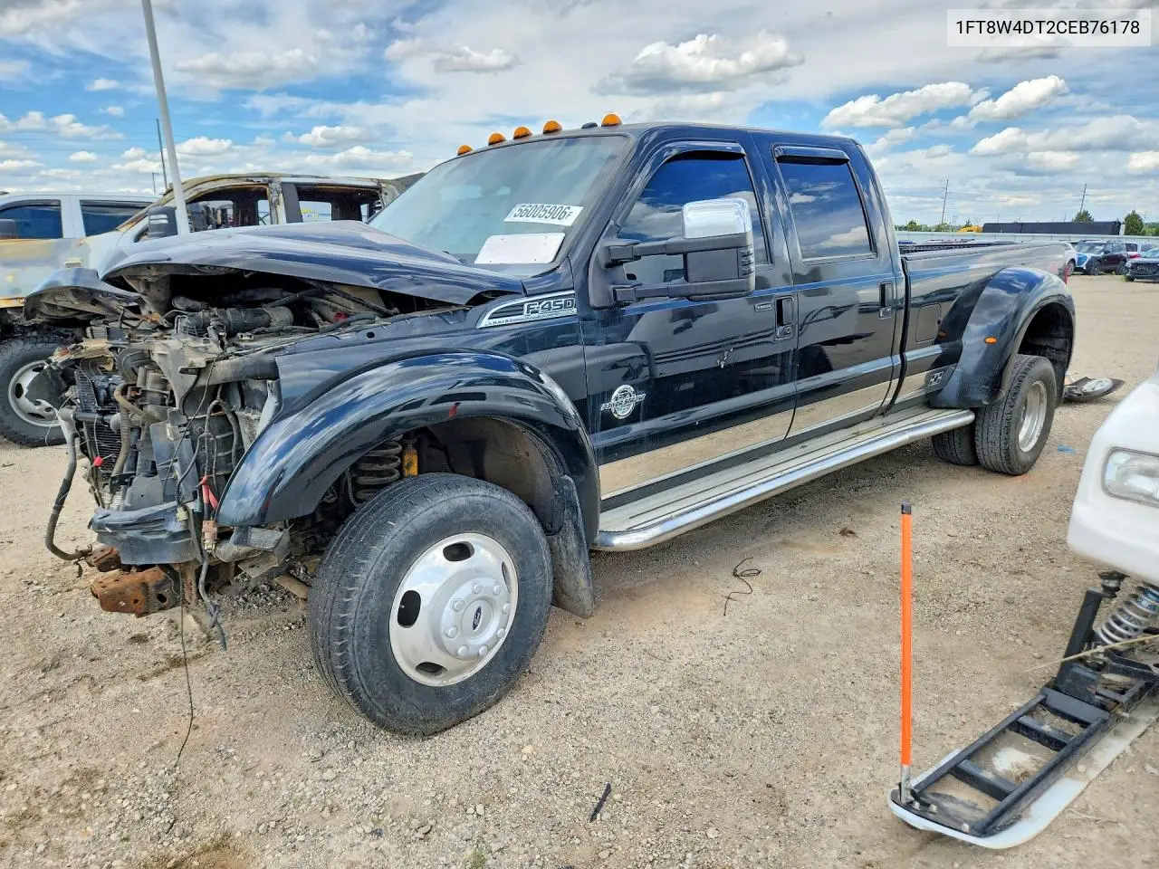 2012 Ford F450 Super Duty VIN: 1FT8W4DT2CEB76178 Lot: 56005906