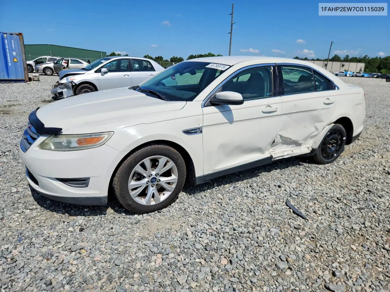 2012 Ford Taurus Sel VIN: 1FAHP2EW7CG115039 Lot: 56786976