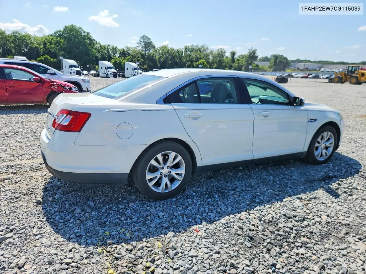 2012 Ford Taurus Sel VIN: 1FAHP2EW7CG115039 Lot: 56786976