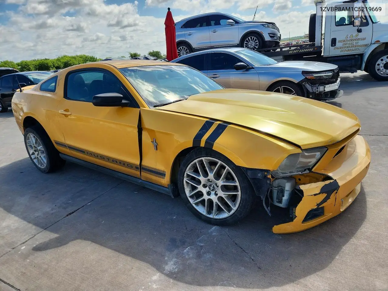 2012 Ford Mustang VIN: 1ZVBP8AM1C5219669 Lot: 57240996