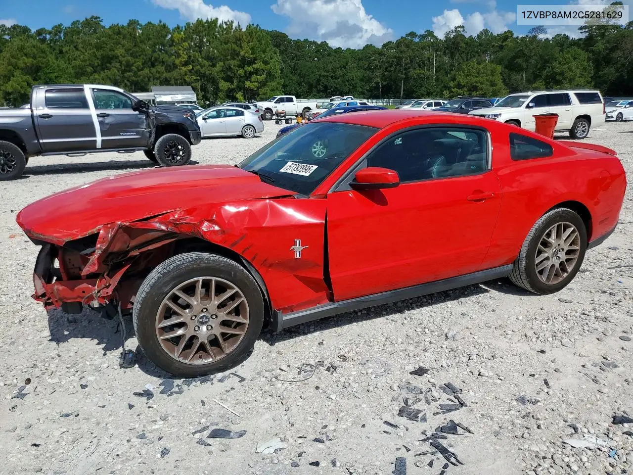2012 Ford Mustang VIN: 1ZVBP8AM2C5281629 Lot: 57393996