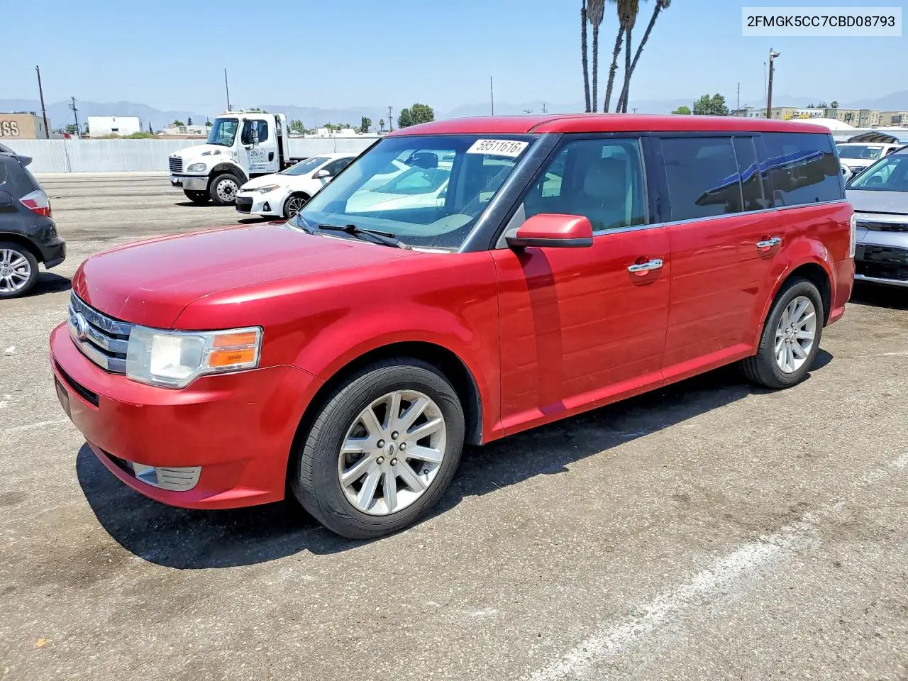 2012 Ford Flex VIN: 2FMGK5CC7CBD08793 Lot: 58511616