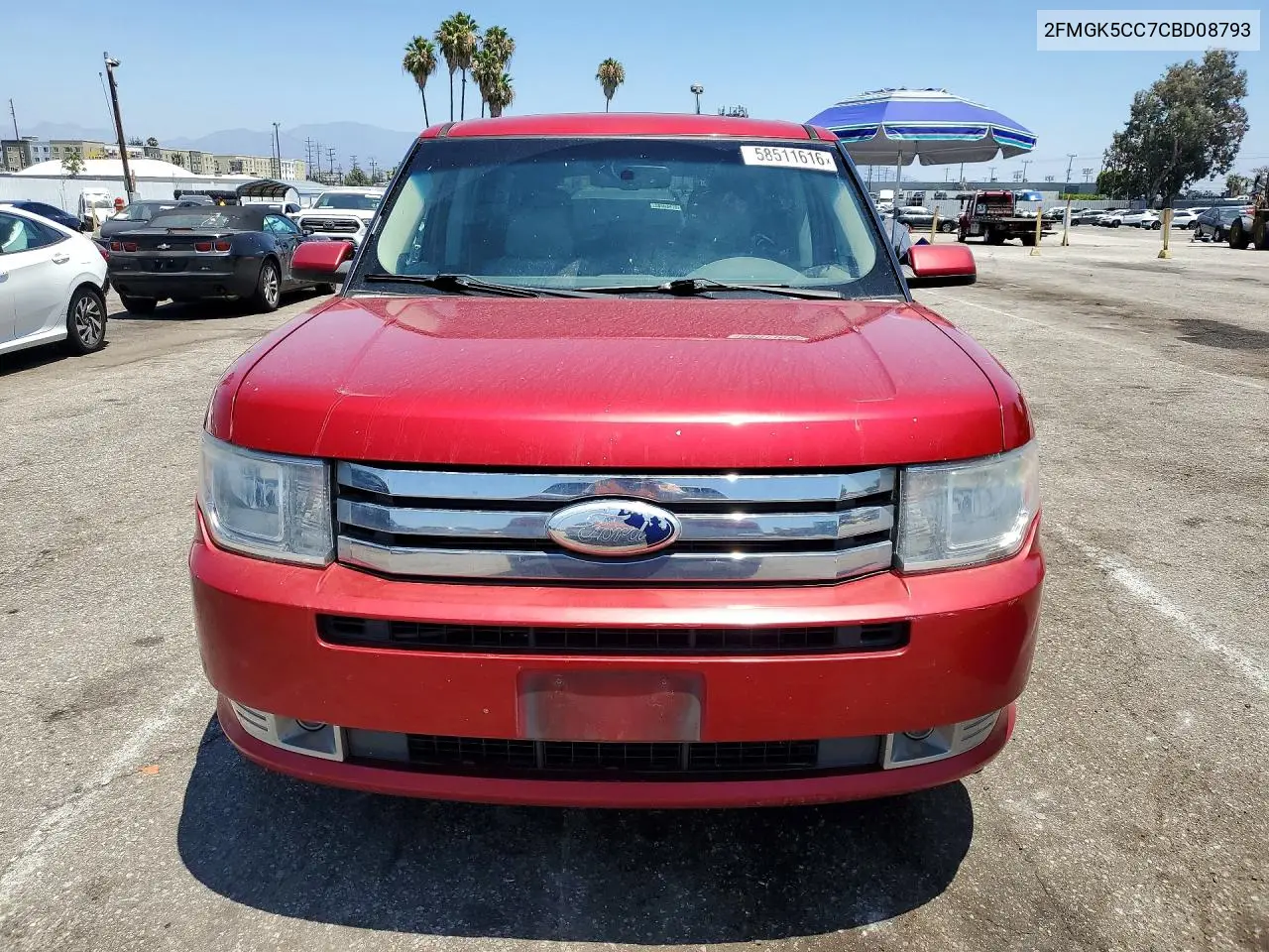 2012 Ford Flex VIN: 2FMGK5CC7CBD08793 Lot: 58511616