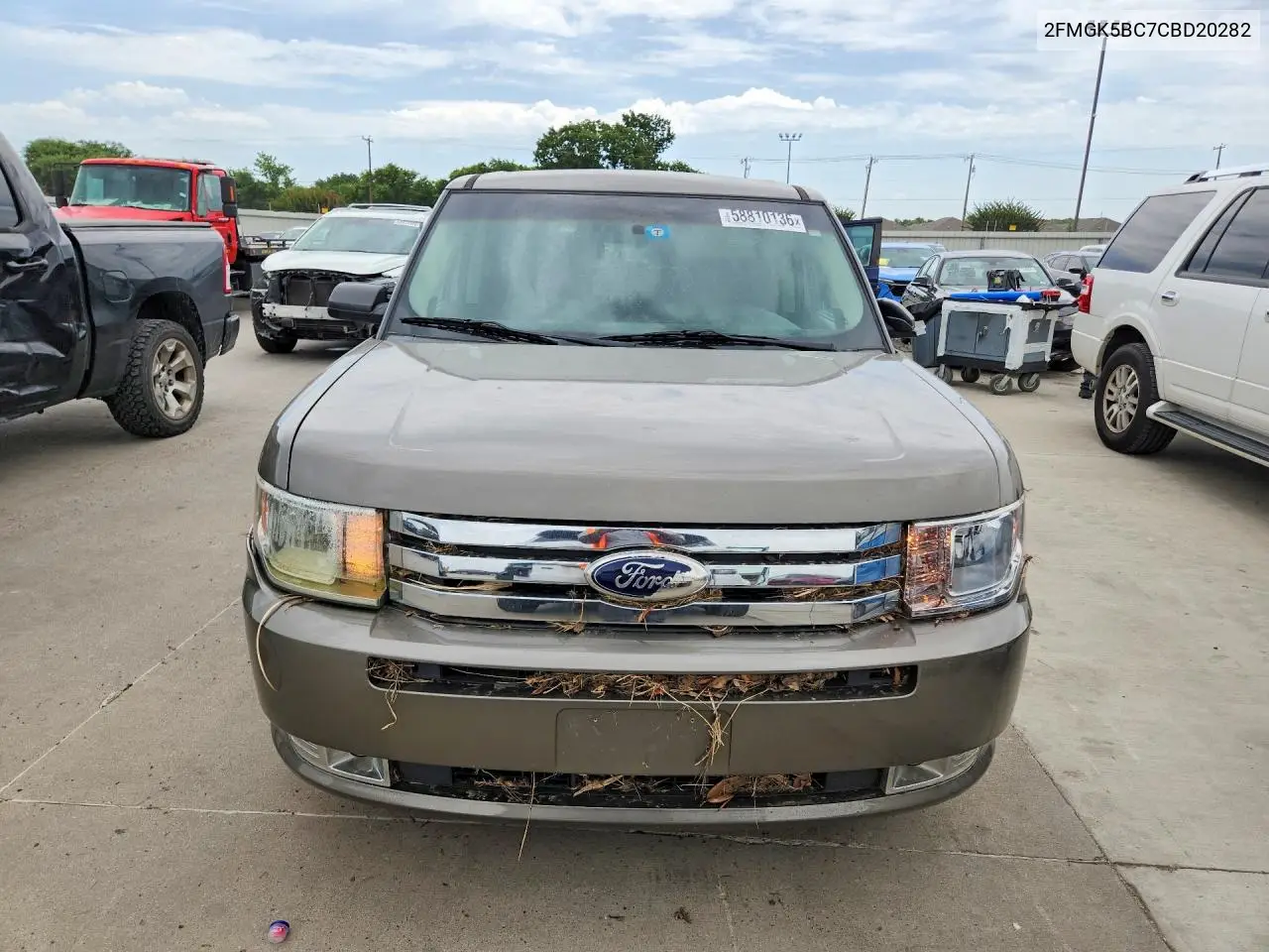 2012 Ford Flex Se VIN: 2FMGK5BC7CBD20282 Lot: 58810136