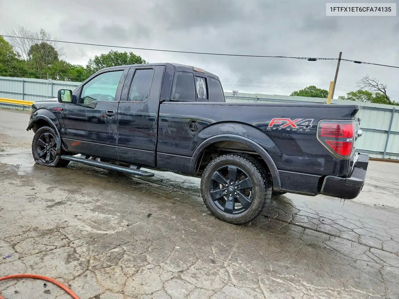 2012 Ford F150 Super Cab VIN: 1FTFX1ET6CFA74135 Lot: 61905116