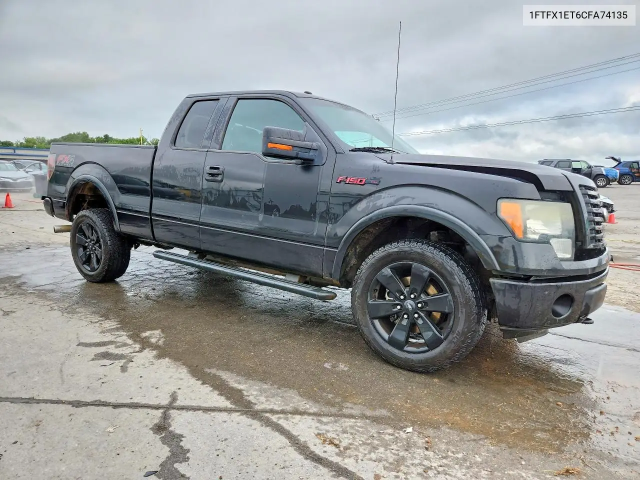 2012 Ford F150 Super Cab VIN: 1FTFX1ET6CFA74135 Lot: 61905116