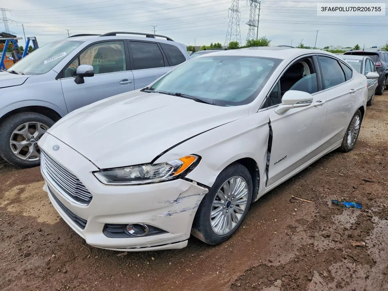 2013 Ford Fusion Se Hybrid VIN: 3FA6P0LU7DR206755 Lot: 58576906