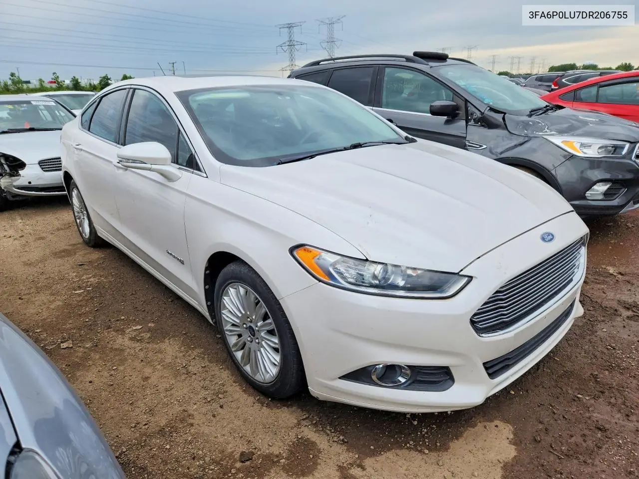 2013 Ford Fusion Se Hybrid VIN: 3FA6P0LU7DR206755 Lot: 58576906