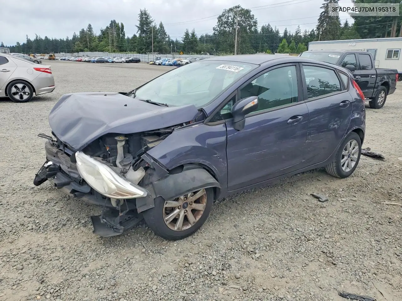 2013 Ford Fiesta Se VIN: 3FADP4EJ7DM195318 Lot: 58794116