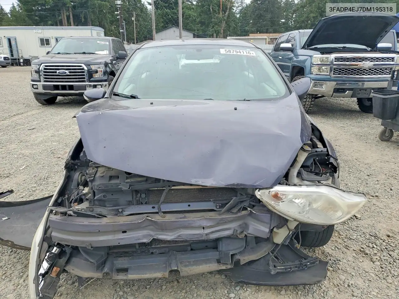 2013 Ford Fiesta Se VIN: 3FADP4EJ7DM195318 Lot: 58794116