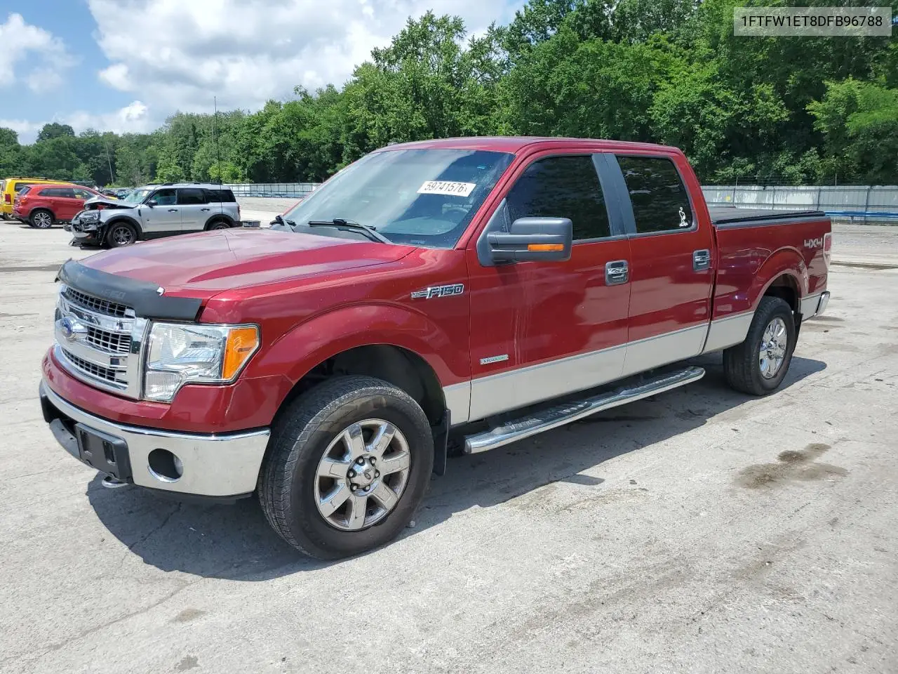 2013 Ford F150 Supercrew VIN: 1FTFW1ET8DFB96788 Lot: 59741576