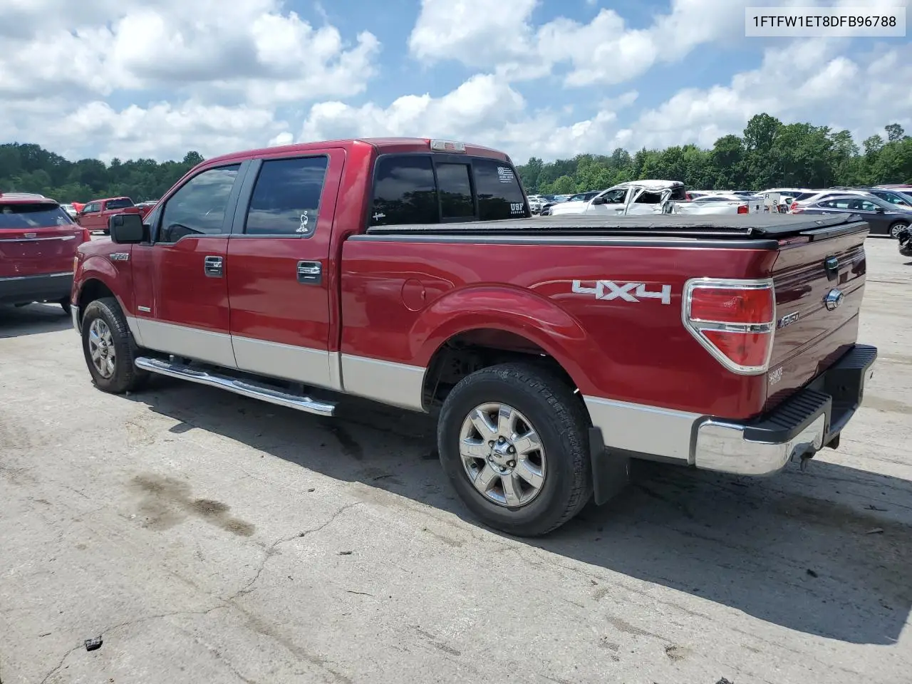 2013 Ford F150 Supercrew VIN: 1FTFW1ET8DFB96788 Lot: 59741576