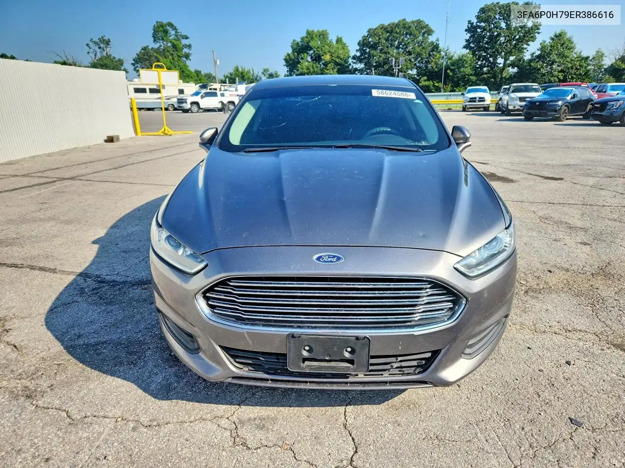 2014 Ford Fusion Se VIN: 3FA6P0H79ER386616 Lot: 58624586