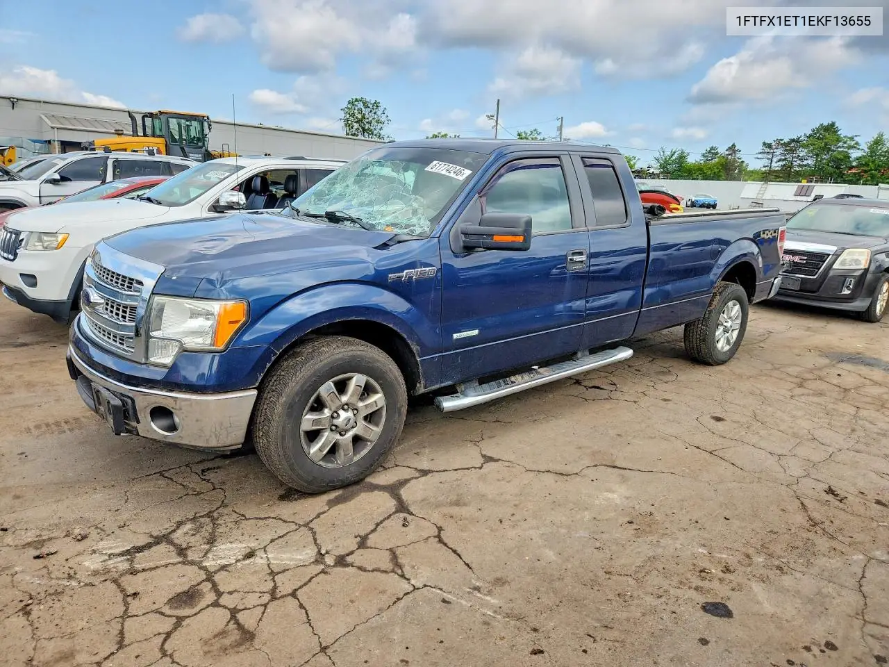 2014 Ford F150 Super Cab VIN: 1FTFX1ET1EKF13655 Lot: 61774246