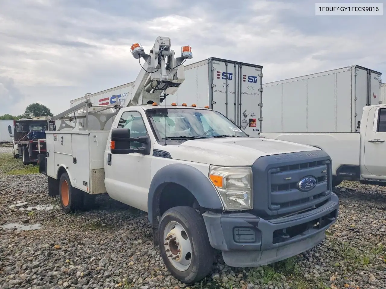 2015 Ford F450 Super Duty Bucket Truck VIN: 1FDUF4GY1FEC99816 Lot: 53719356