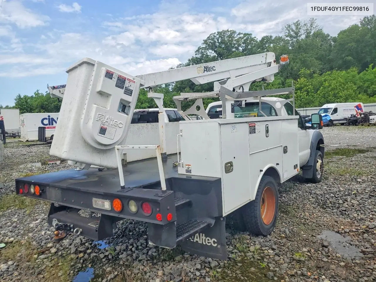 2015 Ford F450 Super Duty Bucket Truck VIN: 1FDUF4GY1FEC99816 Lot: 53719356