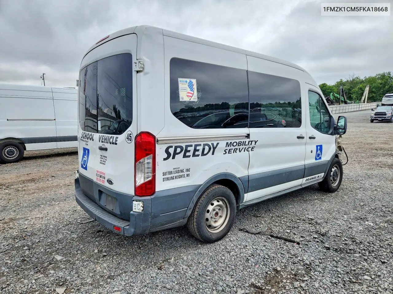 2015 Ford Transit T-150 VIN: 1FMZK1CM5FKA18668 Lot: 56301956