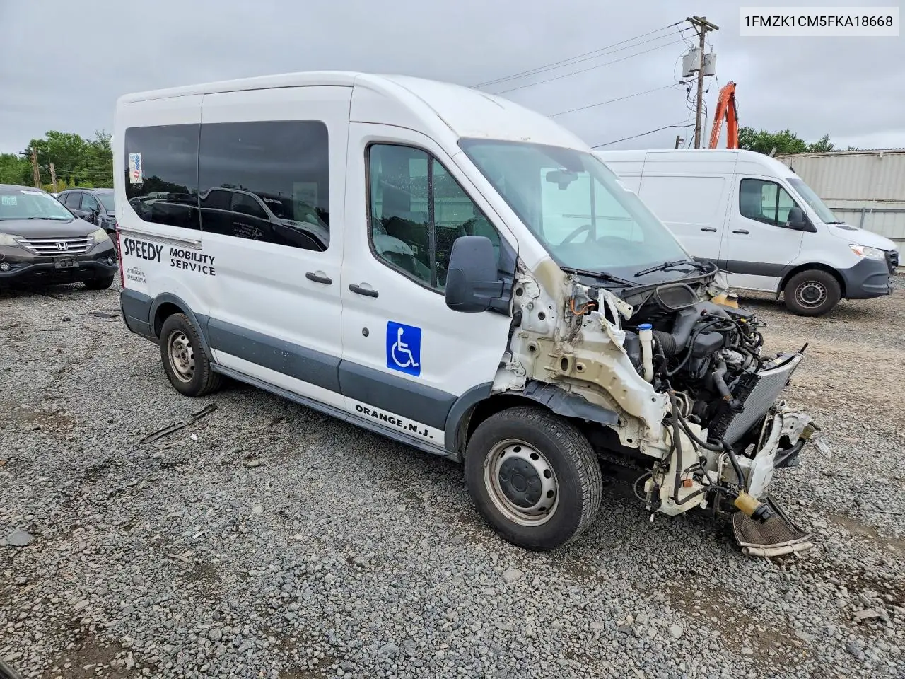 2015 Ford Transit T-150 VIN: 1FMZK1CM5FKA18668 Lot: 56301956
