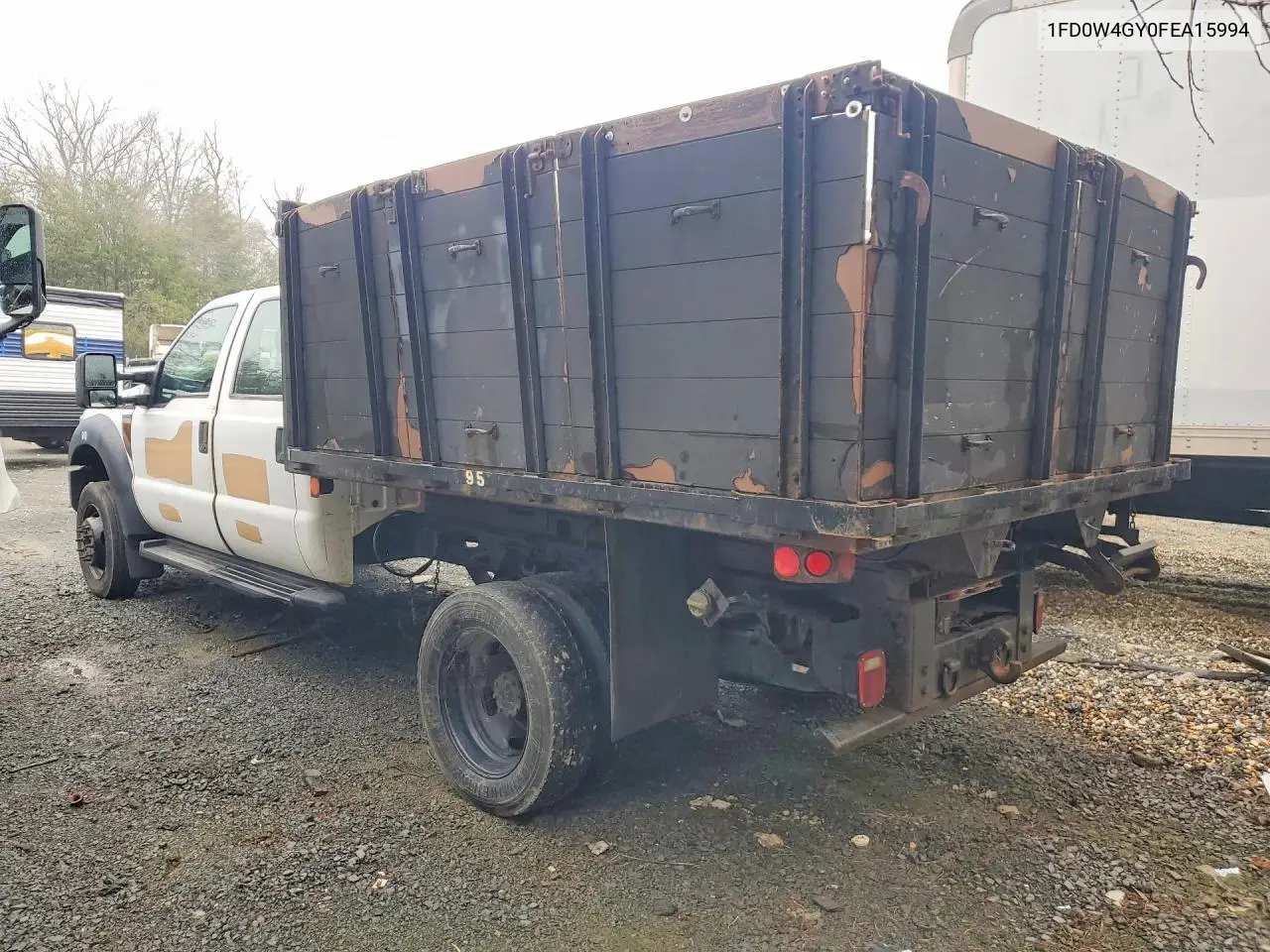2015 Ford F450 Super Duty VIN: 1FD0W4GY0FEA15994 Lot: 57138216