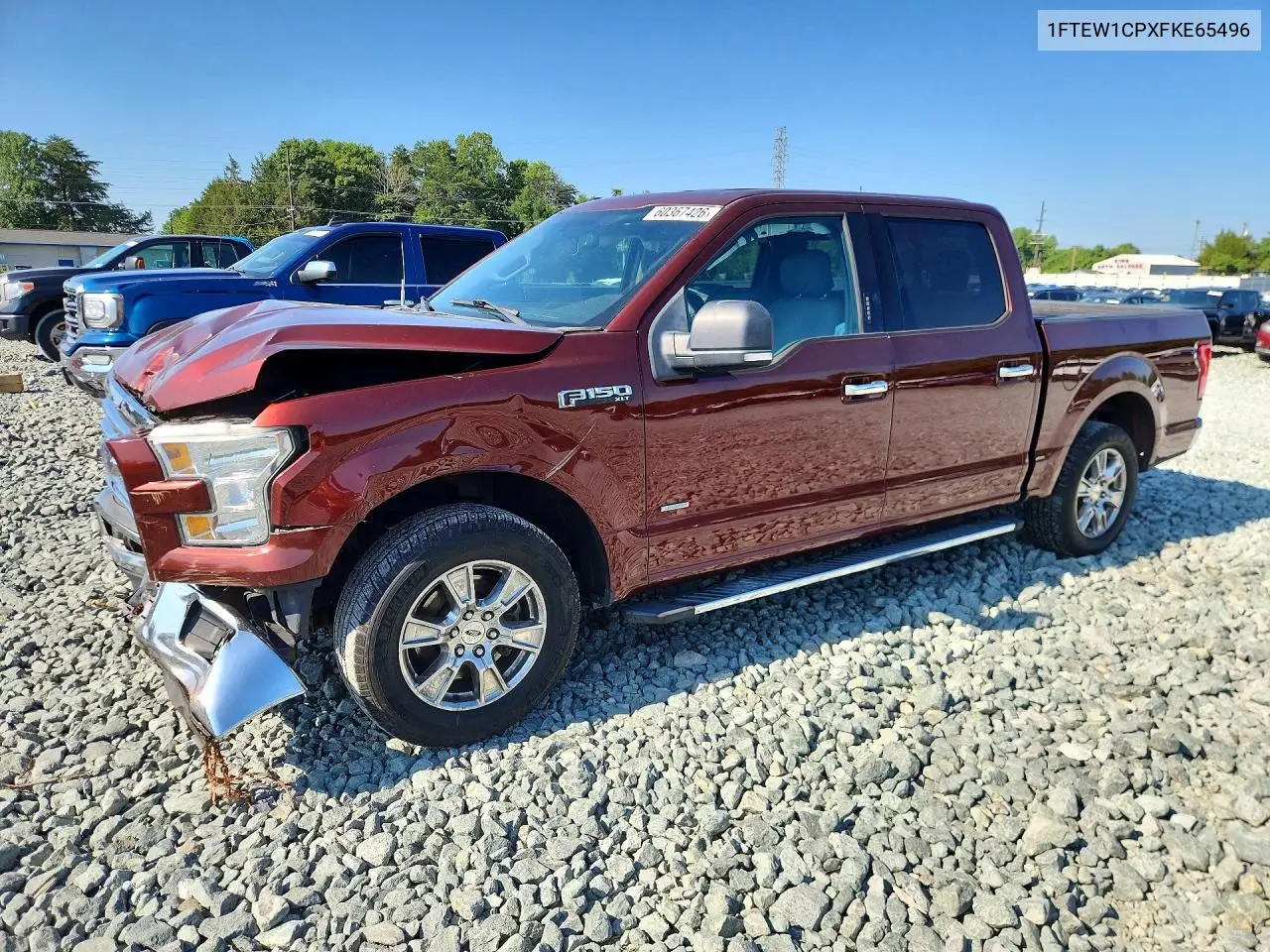 2015 Ford F150 Supercrew VIN: 1FTEW1CPXFKE65496 Lot: 60367426