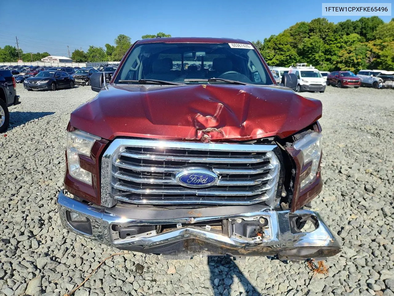 2015 Ford F150 Supercrew VIN: 1FTEW1CPXFKE65496 Lot: 60367426
