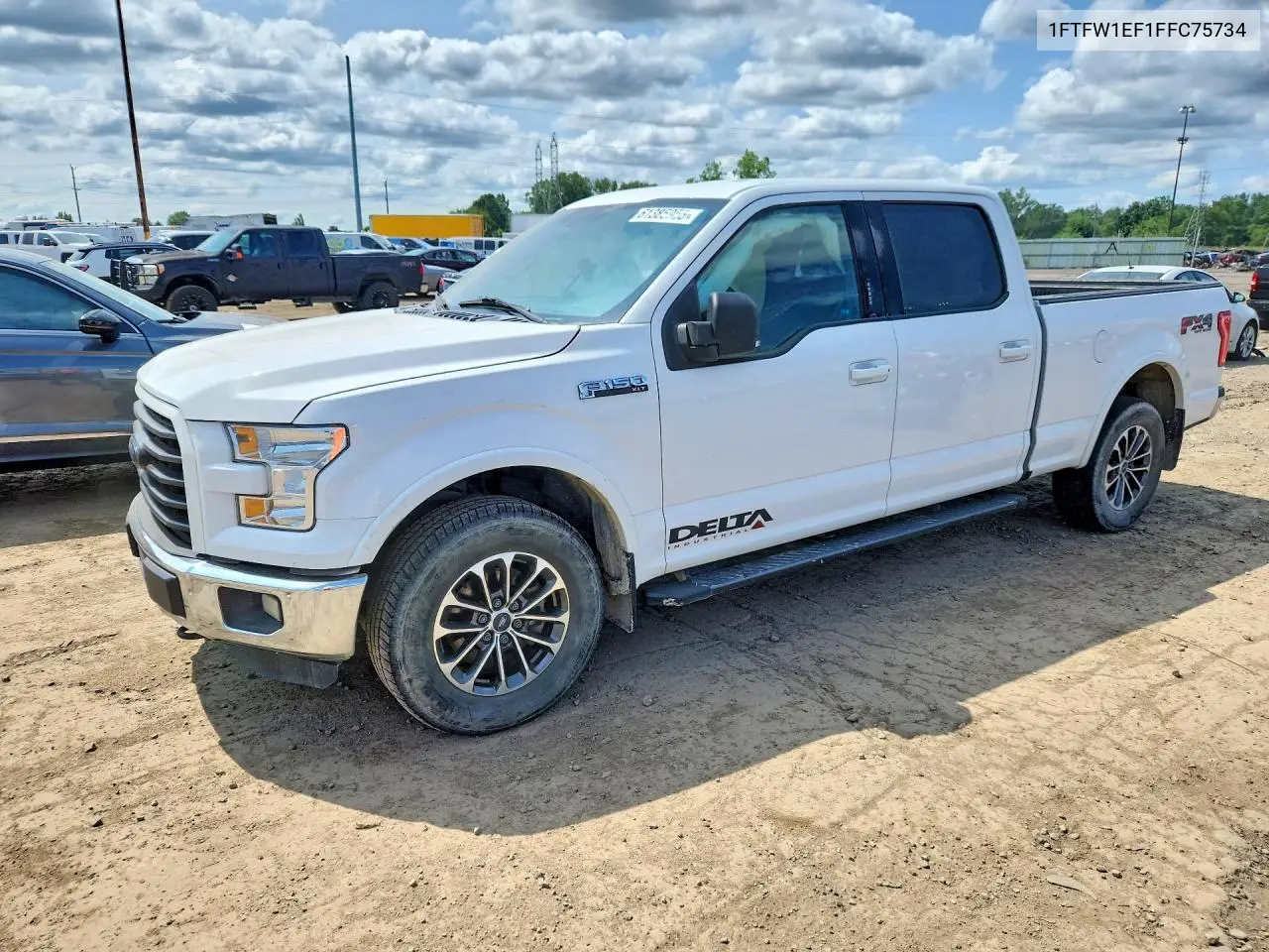 2015 Ford F150 Supercrew VIN: 1FTFW1EF1FFC75734 Lot: 61385956